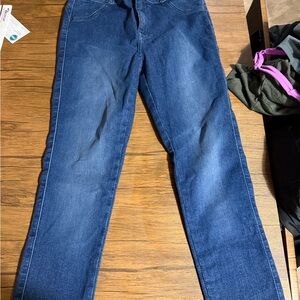 FITJEANS Dark Blue Straight Leg Women's Jeans